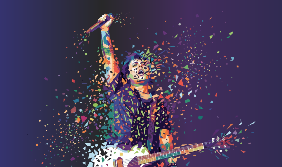 Rockstar concert-inspired car wash artwork